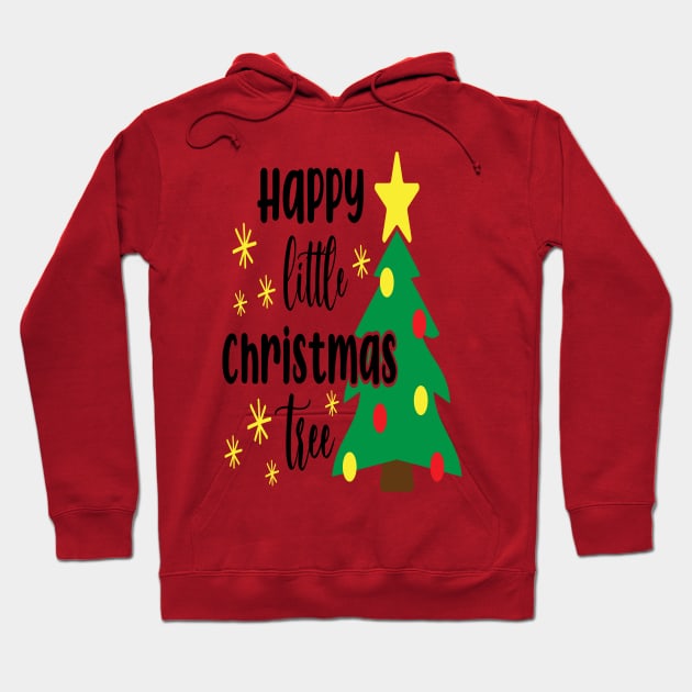 Happy little Christmas tree - Christmas Gift Idea Hoodie by Designerabhijit